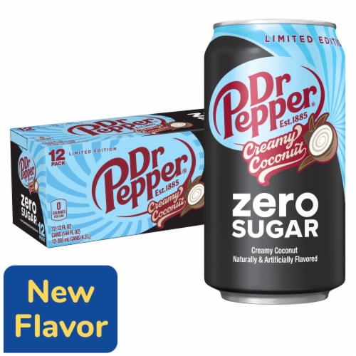Dr Pepper Creamy Coconut Zero Sugar Soda - Chill Sip